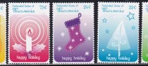 US 716-20 Trust Territories Micronesia NH VF Christmas