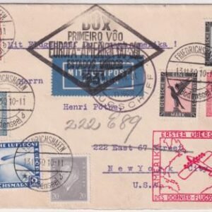 Germany 1930 Do-X Flight on Cover with C36, Sent to New York