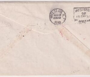 Liechtenstein 1930 Zeppelin Flight Cover to Darmstadt