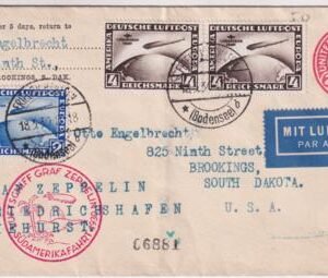 Germany 1930 So. Am  Pan Am Flight to Lakehurst  with C38 - C39