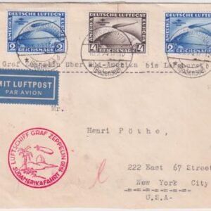Germany 1930 South America  Pan Am Flight Covert  with C38 - C39