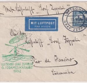 Germany 1932 6th South America Flight with On Board cancels