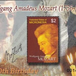 US 724 Trust Territories Micronesia NH VF Mozart S/S