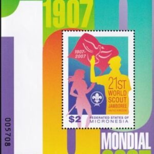 US 728 Trust Territories Micronesia NH VF Scout Centenary S/S