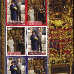 US 730 Trust Territories Micronesia NH VF QE II's 60th Anniversary M/S