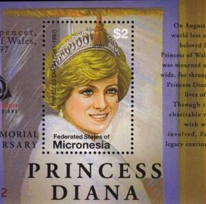 US 732 Trust Territories Micronesia NH VF Princess Diana S/S