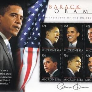 US 784 Trust Territories Micronesia NH VF Obama Inauguration M/S