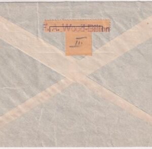 Germany 1936 Graf Zeppelin Flight Cover to Leipzig, Music Themed Frankingg