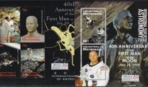 US 810-11 Trust Territories Micronesia NH VF 1st Man On The Moon M/S