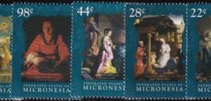 US 896-900 Trust Territories Micronesia NH VF Christmas