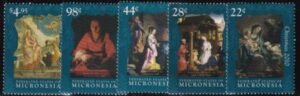 US 896-900 Trust Territories Micronesia NH VF Christmas