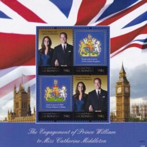 US 913 Trust Territories Micronesia NH VF Royal Engagement Sheet