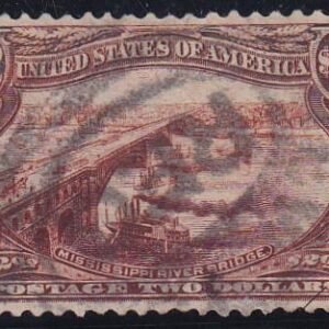 US 293 Early Commemoratives Used XF Beautiful Centering, PSE Cert Mention, Thin Spot + Faint Creases