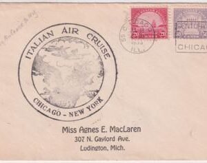 US 1933  Balbo Italian Air Cruise Chicago - NY