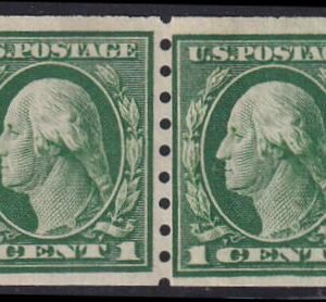 US 412 Washington / Franklin Mint NH F-VF Paste-Up Pair