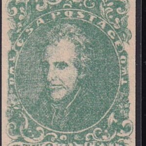 US Back Of Book - Confederate States of America 3 Mint NH VF-XF Pristine OG NH - A True Rarity As Such. PSE VF 80 Undergraded Cert. Underpriced as NH