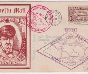 US 1930 C14 on XF Rossler Flight Cover to Seville, Rossler Cachet