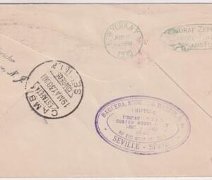 US 1930 C14 on XF Rossler Flight Cover to Seville, Rossler Cachet