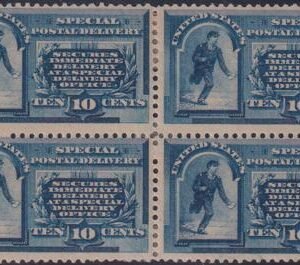 US E1 Special Delivery Mint H F Block Fresh!