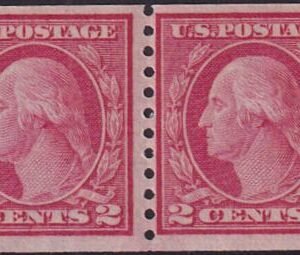US 454 Washington / Franklin Mint NH F-VF Pair Crowe Cert