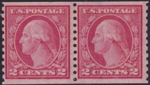 US 454 Washington / Franklin Mint NH F-VF Pair Crowe Cert