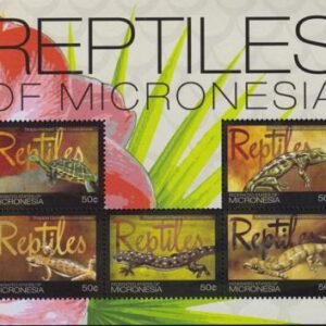 US 938 Trust Territories Micronesia NH VF Reptiles Sheet Of 5