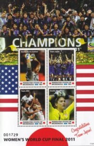 US 942 Trust Territories Micronesia NH VF Womens Soccer Sheet Of 8