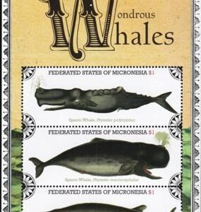 US 944 Trust Territories Micronesia NH VF Whales Sheet Of 3
