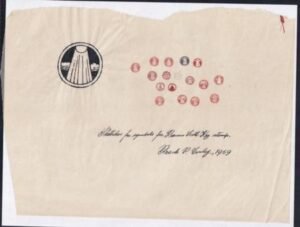 US 1142-E 9 Rough Drawings Of The Emblem Of The Francis Scott Key Stamp, 5 Of Which One Detailed And Interesting, 4 More Repetitive. Mostly Signed By Frank Conley