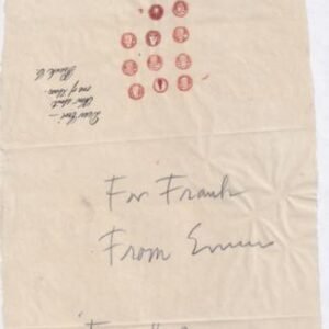 US 1142-E 9 Rough Drawings Of The Emblem Of The Francis Scott Key Stamp, 5 Of Which One Detailed And Interesting, 4 More Repetitive. Mostly Signed By Frank Conley