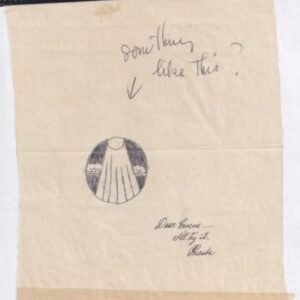 US 1142-E 9 Rough Drawings Of The Emblem Of The Francis Scott Key Stamp, 5 Of Which One Detailed And Interesting, 4 More Repetitive. Mostly Signed By Frank Conley