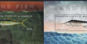 US 951-52 Trust Territories Micronesia NH VF Game Fish S/S