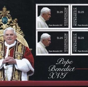 US 963 Trust Territories Micronesia NH VF Pope Benedict Pair