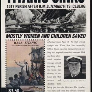 US 970 Trust Territories Micronesia NH VF Titanic S/S