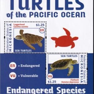 US 981 Trust Territories Micronesia NH VF Turtles S/S