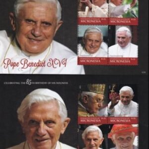 US 987-88 Trust Territories Micronesia NH VF Pope Benedict Sheets