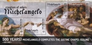 US 1003 Trust Territories Micronesia NH VF Michelangelo Sheet