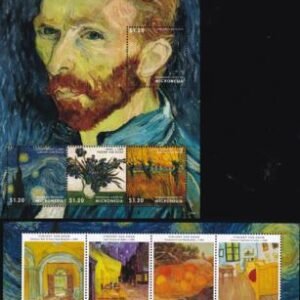 US 1007-8 Trust Territories Micronesia NH VF Vincent Van Gogh Sheets