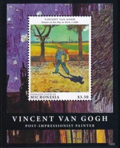US 1009 Trust Territories Micronesia NH VF Vincent Van Gogh S/S