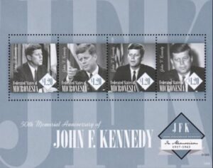 US 1012 Trust Territories Micronesia NH VF John F. Kennedy Sheet