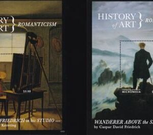 US 1018-19 Trust Territories Micronesia NH VF History Of Art S/S