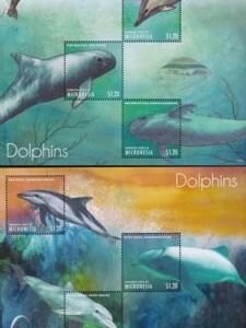 US 1024-25 Trust Territories Micronesia NH VF Dolphins Sheets