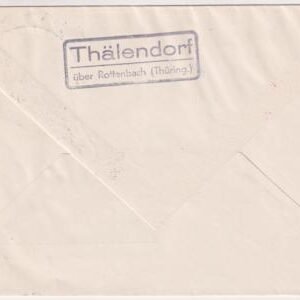 Germany 1934 Rocket Post cover with 2 perfed 1/2 m Rocket Mail Vignettes