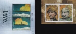 US 1052-53 Trust Territories Micronesia NH VF WWI Anniversary S/S