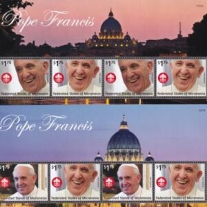 US 1058-59 Trust Territories Micronesia NH VF Pope Frances Sheets