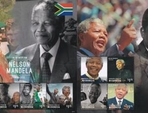 US 1078-79 Trust Territories Micronesia NH VF Nelson Mandela Memorial Sheets
