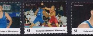 US 1082-84 Trust Territories Micronesia NH VF Keitani Graham Wrestler