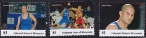 US 1082-84 Trust Territories Micronesia NH VF Keitani Graham Wrestler