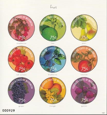 INV-25837itExt_c90ea899-dd71-47fa-8d31-d79198f299c8 US 1091 Trust Territories Micronesia NH VF Fruits Sheet