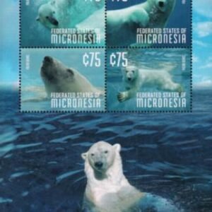 US 1092 Trust Territories Micronesia NH VF Polar Bears Sheet